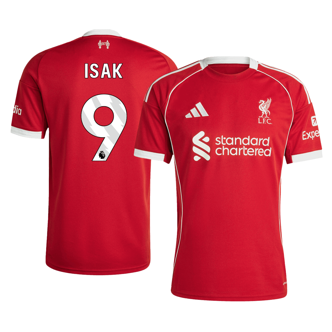 ISAK #9 Liverpool Home Soccer Jersey 25/26 Red