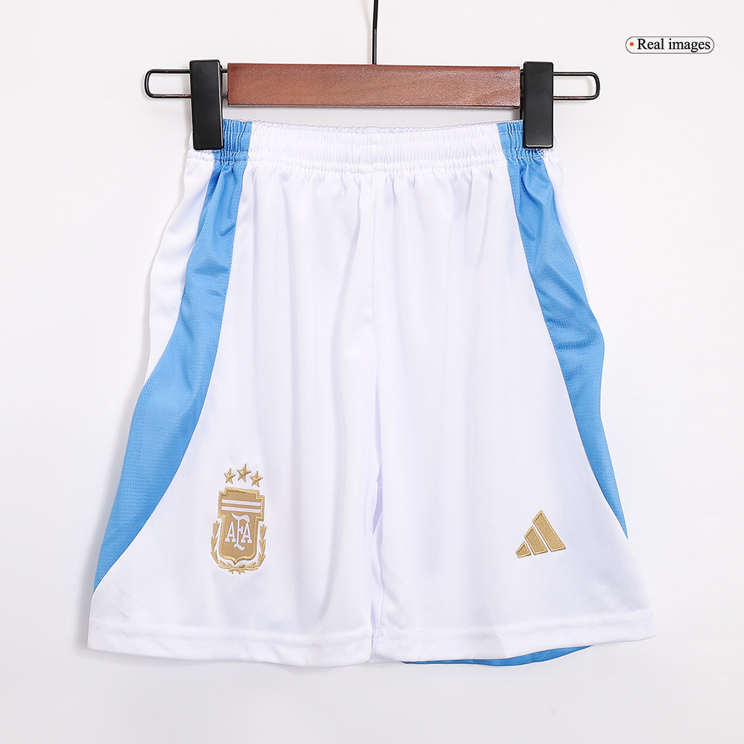 Kid's Argentina Home Soccer Jersey Kit(Jersey+Shorts+Socks) 2024