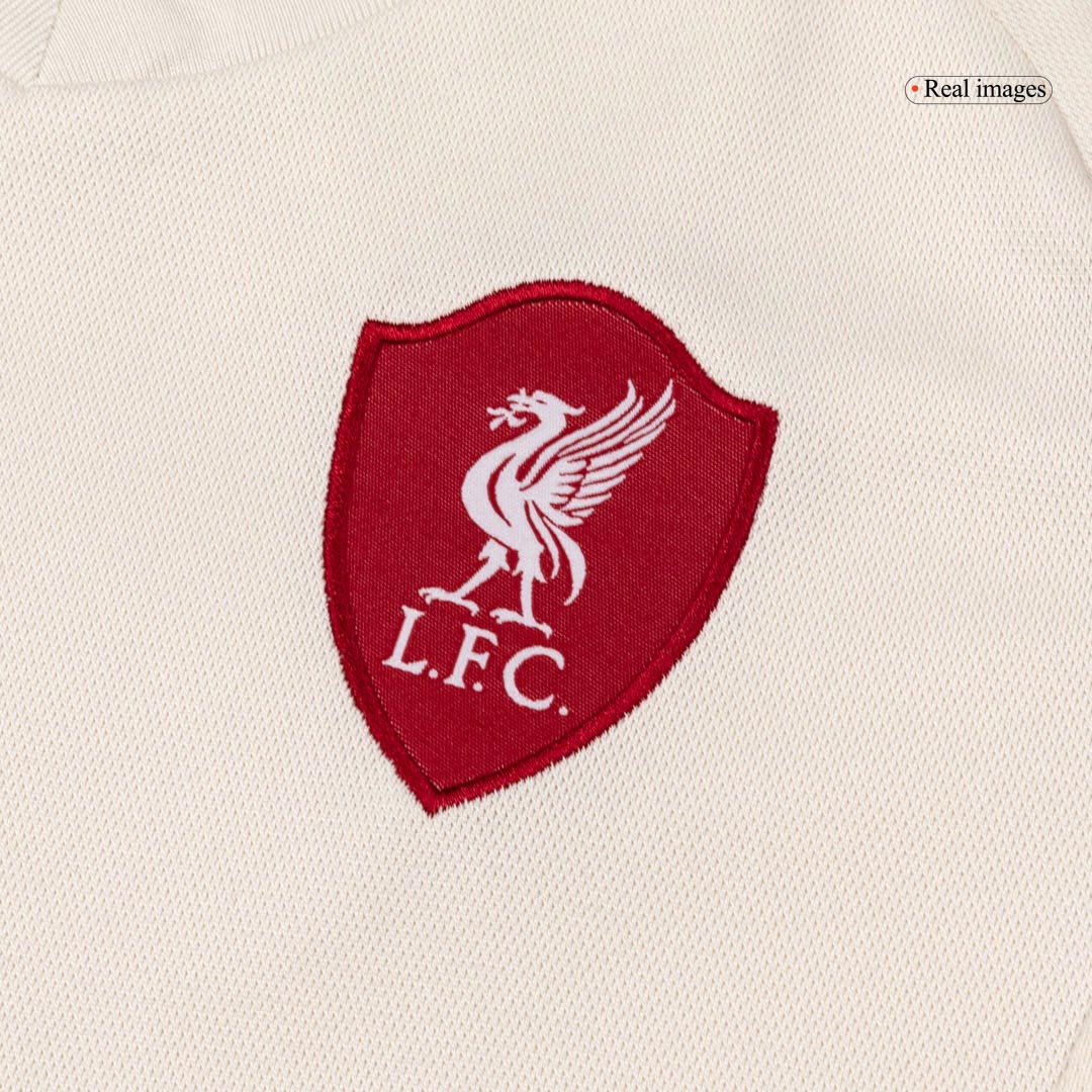 Kid's Liverpool Away Soccer Jersey Kit(Jersey+Shorts) 25/26 White