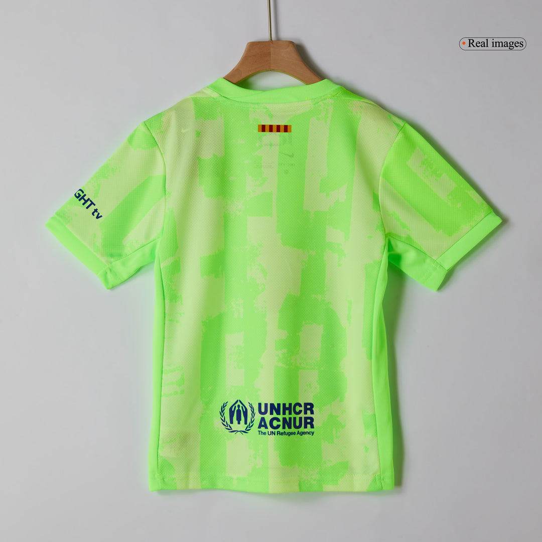 Kids Barcelona Custom Third Away Soccer Kits 2024/25