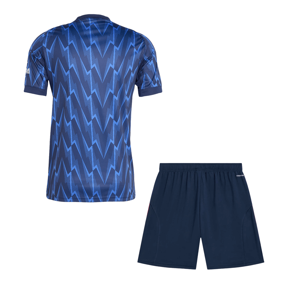 Arsenal Away Soccer Jersey Kit(Jersey+Shorts) 2025/26 Blue