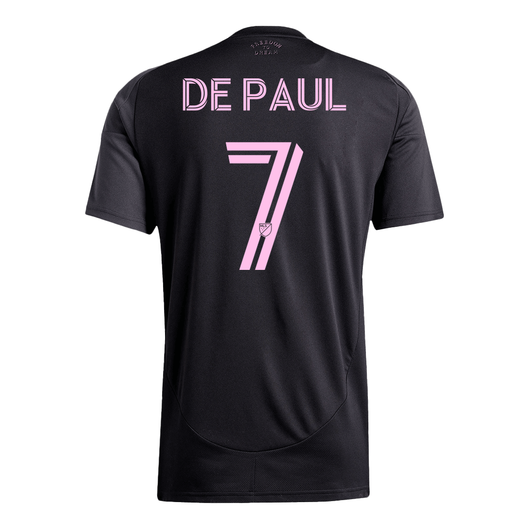 DE PAUL #7 Inter Miami Away Soccer Jersey 2025 Black&Gray