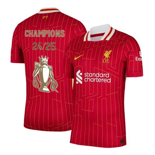 Authentic Liverpool Home Soccer Jersey Red - CHAMPIONS 24/25