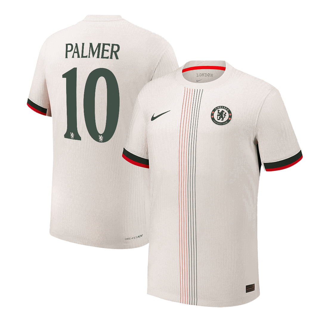 Authentic PALMER #10 Chelsea Away Soccer Jersey 2025/26 White - UCL
