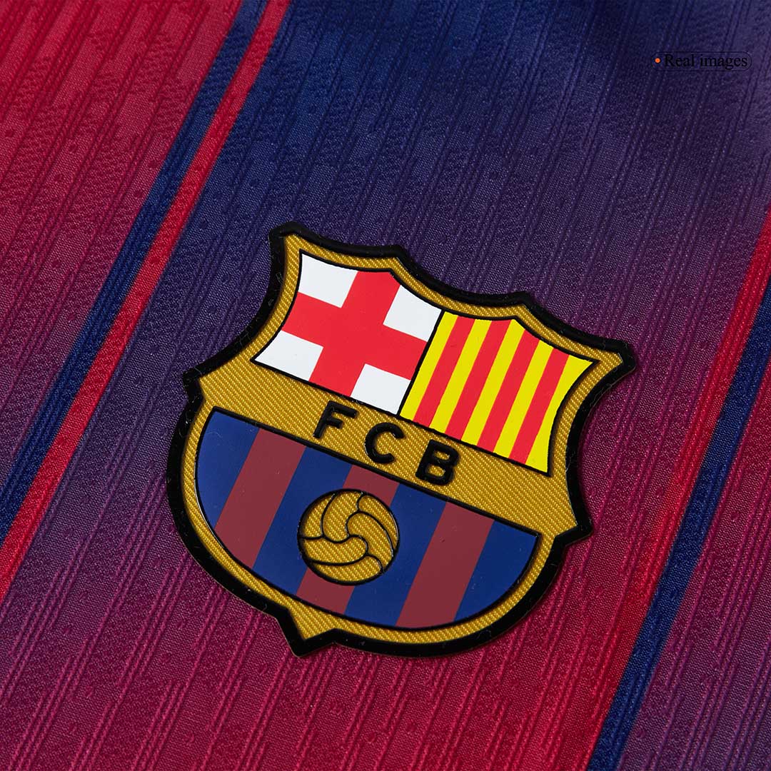 Authentic CUBARSÍ #2 Barcelona Home Soccer Jersey 2025/26 Red&Blue - UCL
