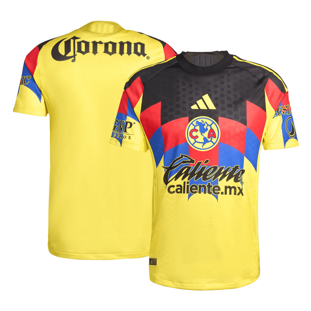 Authentic Club America Home Soccer Jersey 2025/26 Yellow