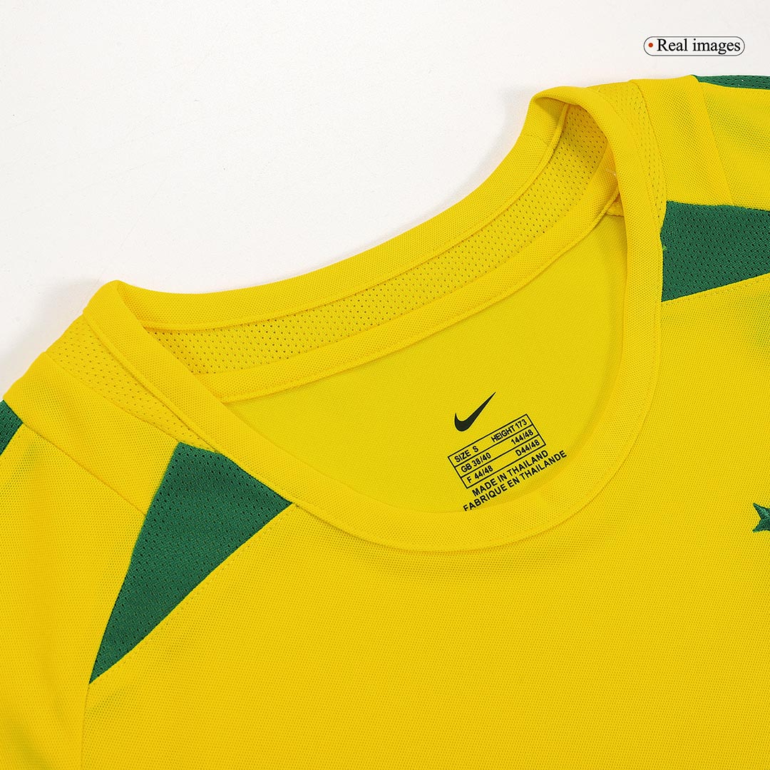 Retro RONALDINHO #11 2002/03 Brazil Home Soccer Jersey