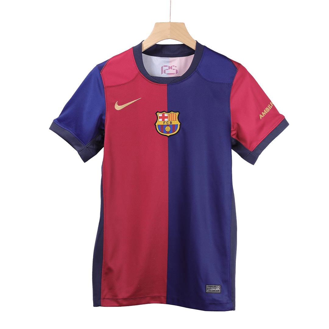 LAMINE YAMAL #19 Barcelona Home Soccer Jersey 2024/25 - Spotify Logo Without Text