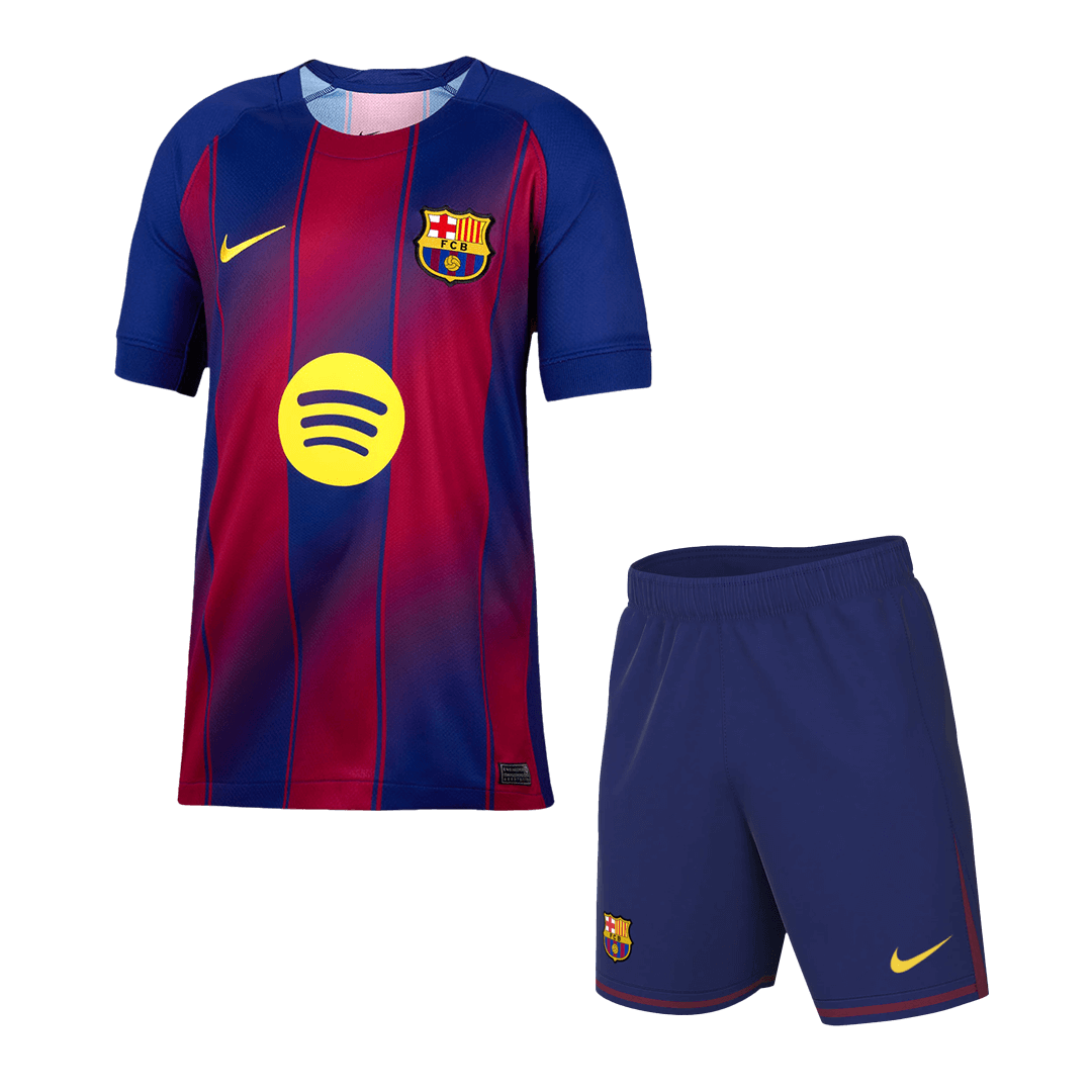 Barcelona Home Soccer Jersey Kit(Jersey+Shorts) 2025/26 Red&Blue