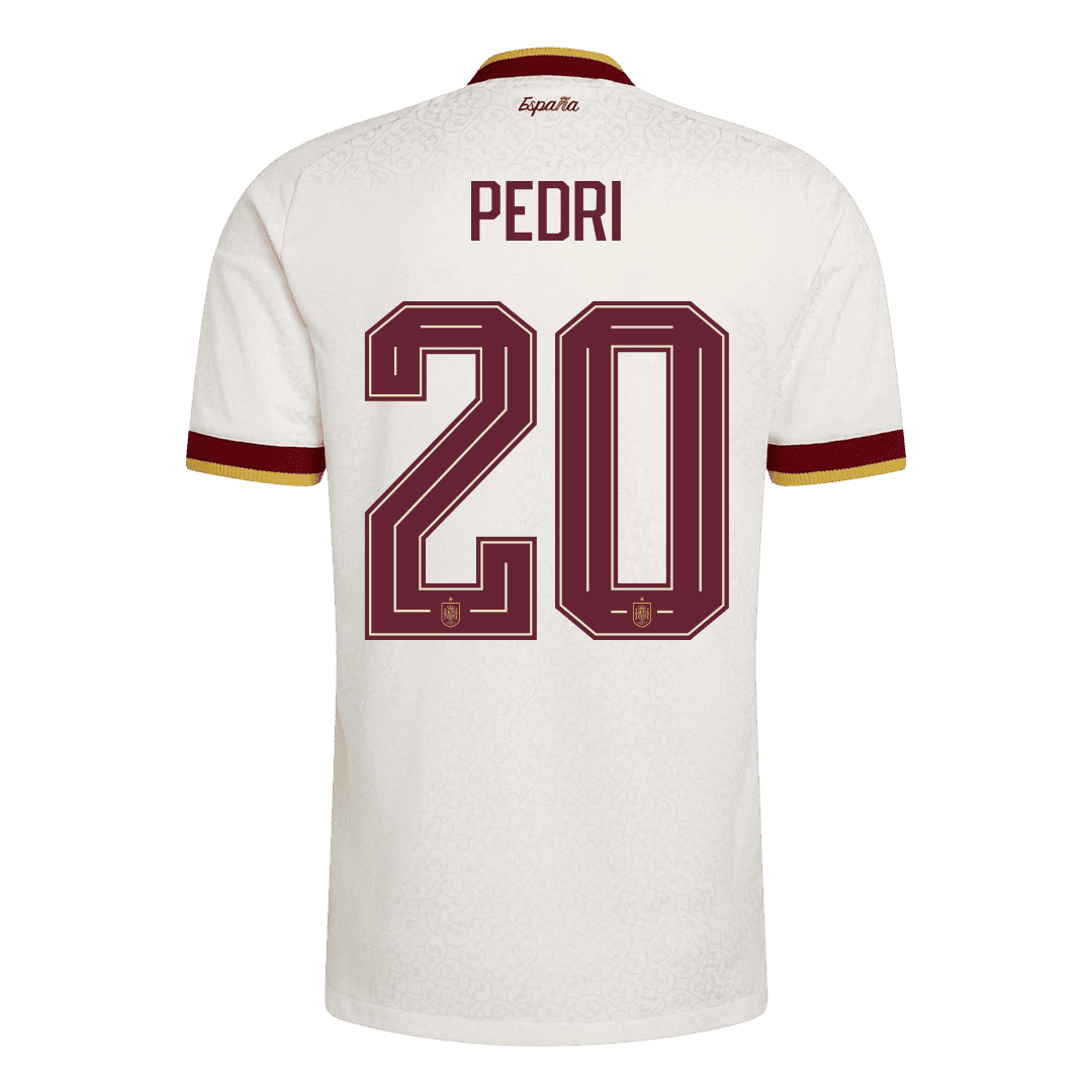 Authentic PEDRI #20 Spain Away Soccer Jersey 2026