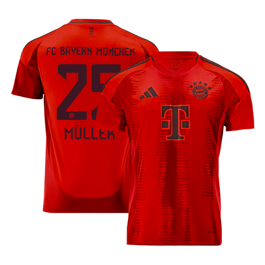 MÜLLER #25 Bayern Munich Home Soccer Jersey 2024/25
