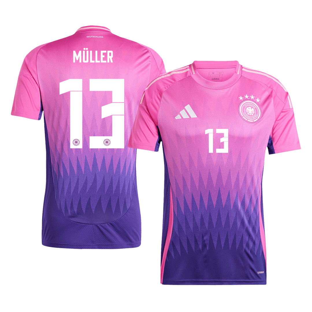 MÜLLER#13 Germany Away Soccer Jersey Euro 2024