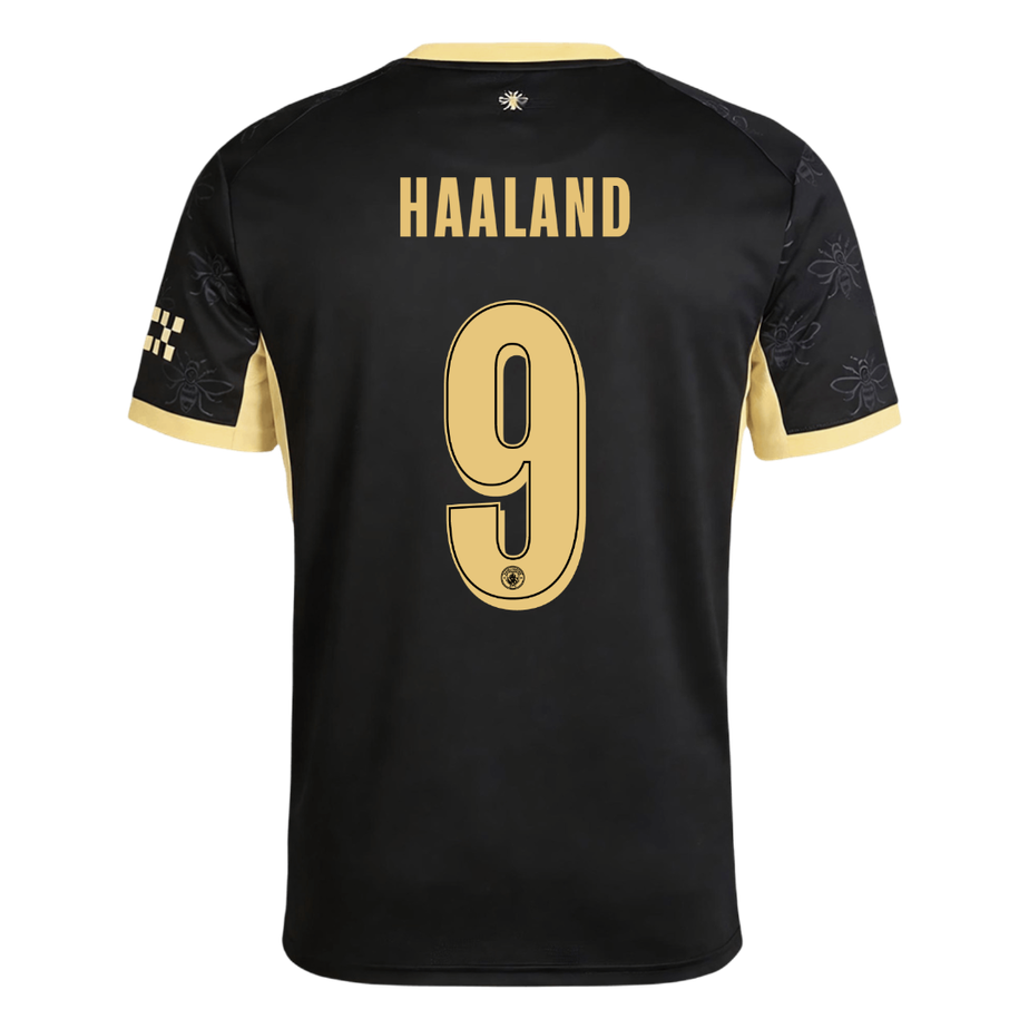 HAALAND #9 Manchester City Away Soccer Jersey 2026/27 Black - UCL