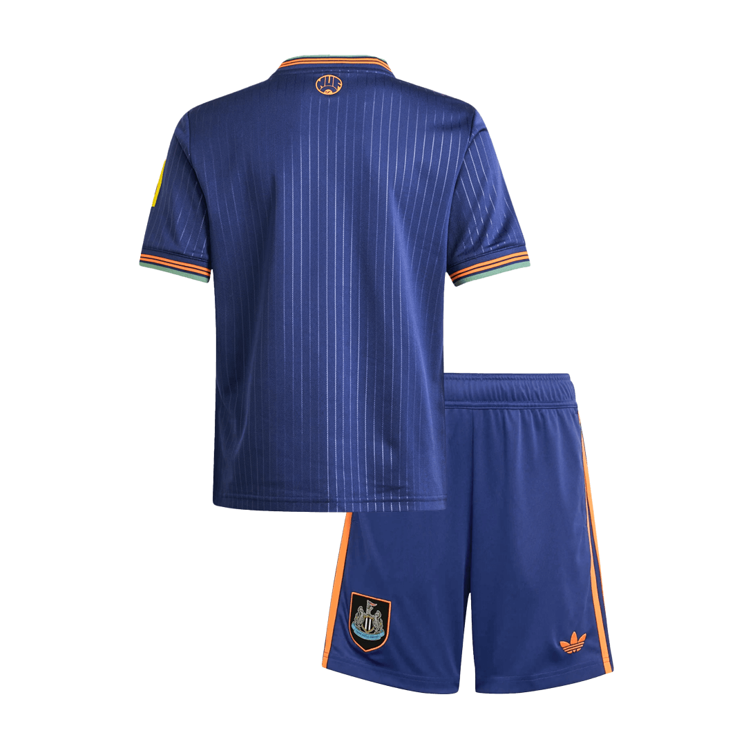 Kid's Newcastle United Third Away Soccer Jersey Kit(Jersey+Shorts) 2025/26 Navy