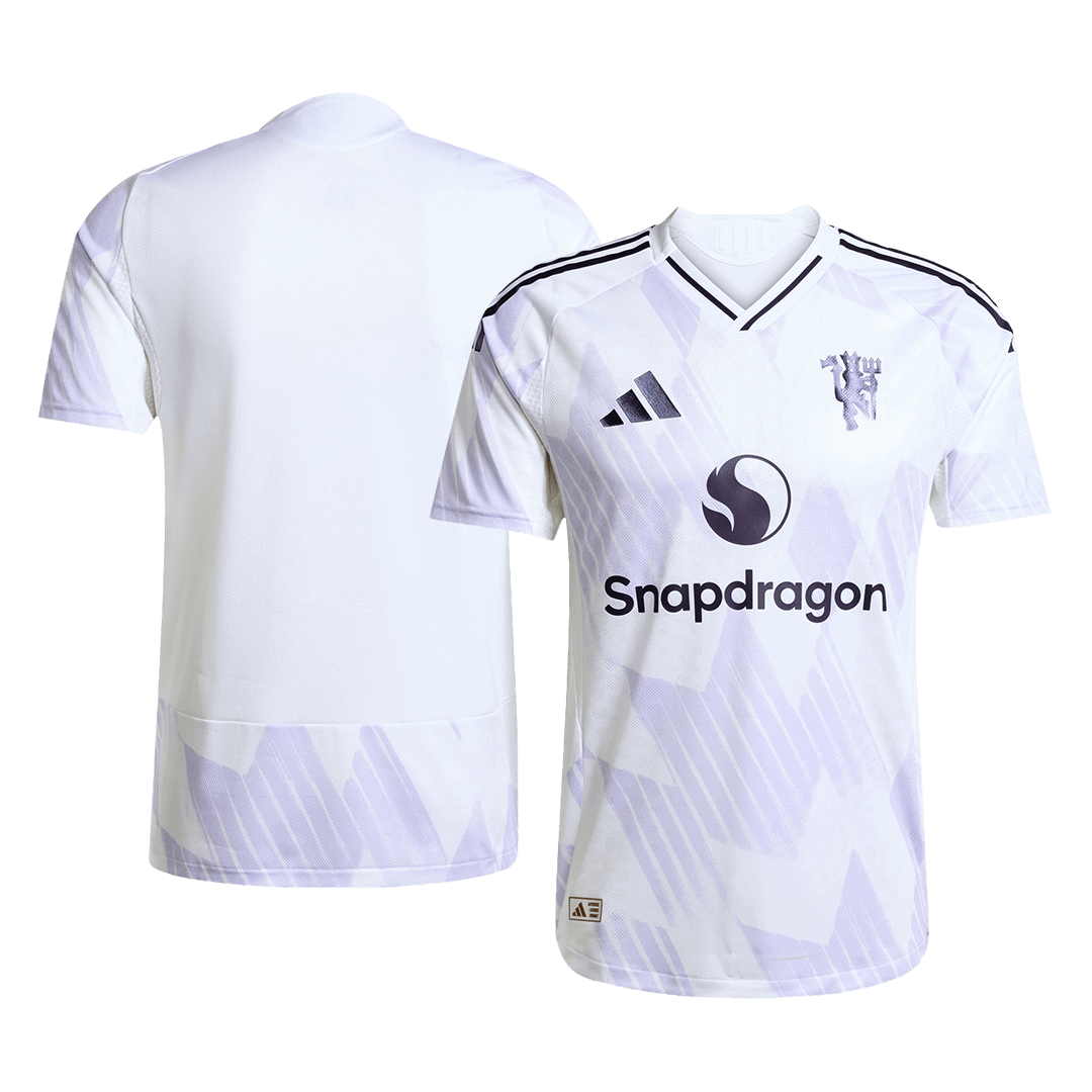 Authentic Manchester United Away Soccer Jersey 2025/26 White