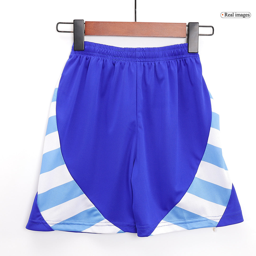 Kid's Argentina Away Soccer Jersey Kit(Jersey+Shorts) 2024
