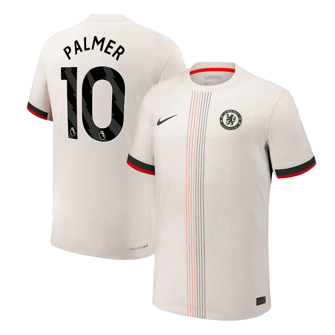 Authentic PALMER #10 Chelsea Away Soccer Jersey 2025/26 White