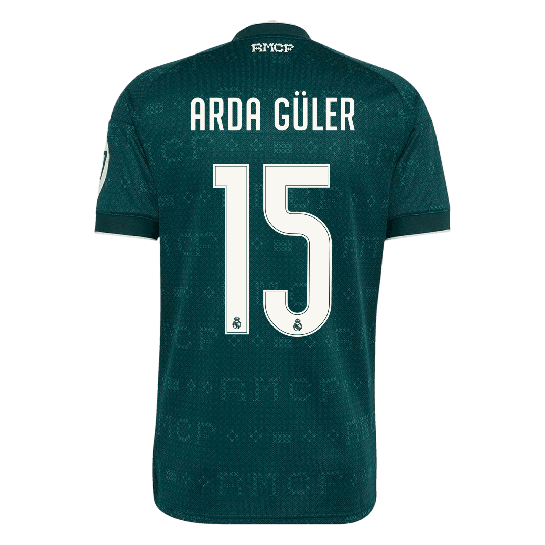 ARDA GÜLER #15 Real Madrid Away Soccer Jersey 2026/27 Green
