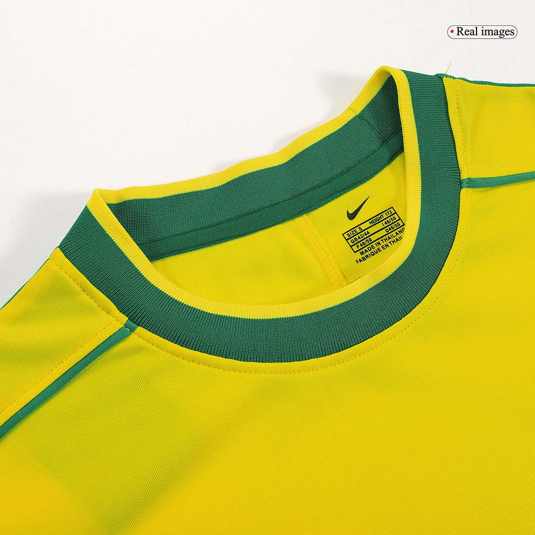CAFU #2 Retro 1998 Brazil Home Soccer Jersey - World Cup