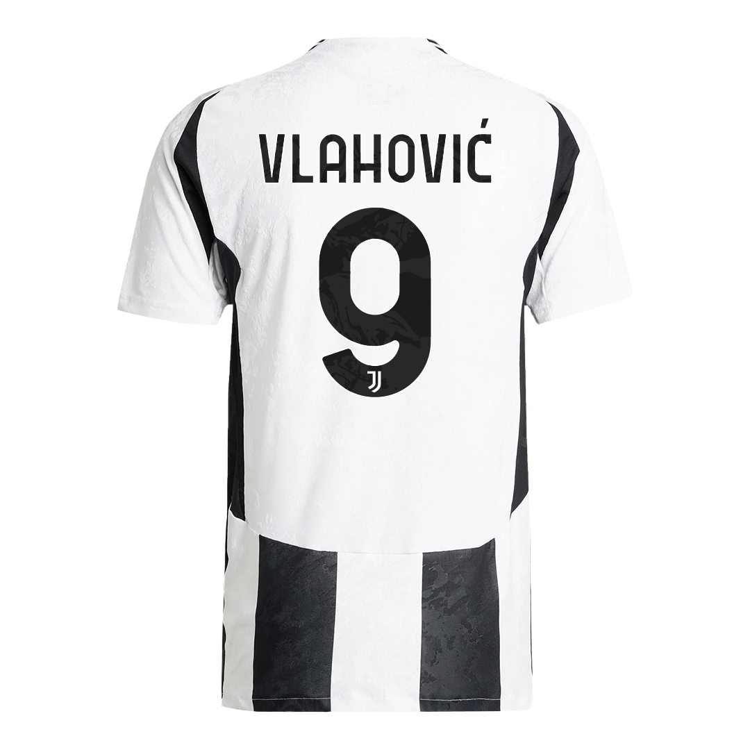 Authentic VLAHOVIĆ #9 Juventus Home Soccer Jersey 2024/25 - Save The Children Sponsor