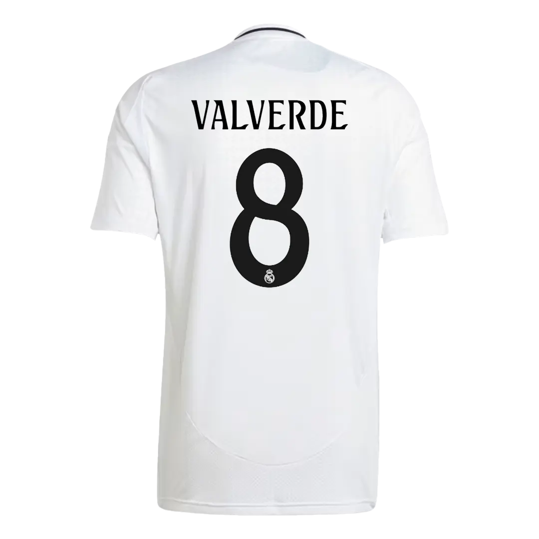 Real Madrid football shirt VALVERDE #8 Home 2024/25