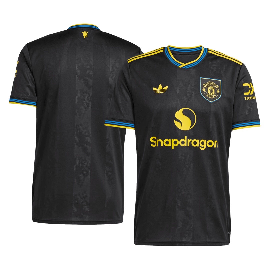 Manchester United Third Away Soccer Jersey 2025/26 Black