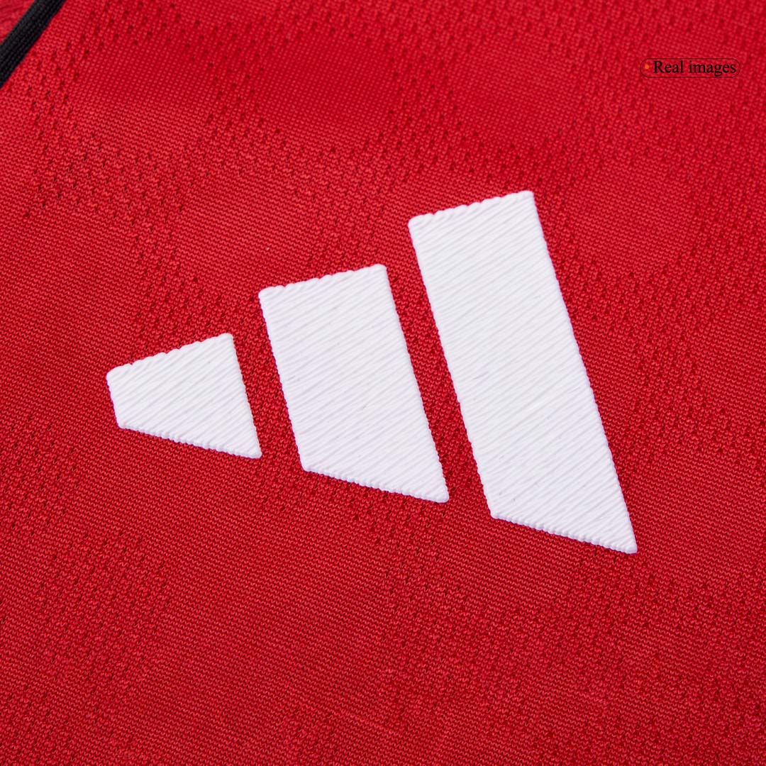 Authentic B.FERNANDES #8 Manchester United Home Soccer Jersey 2025/26 Red