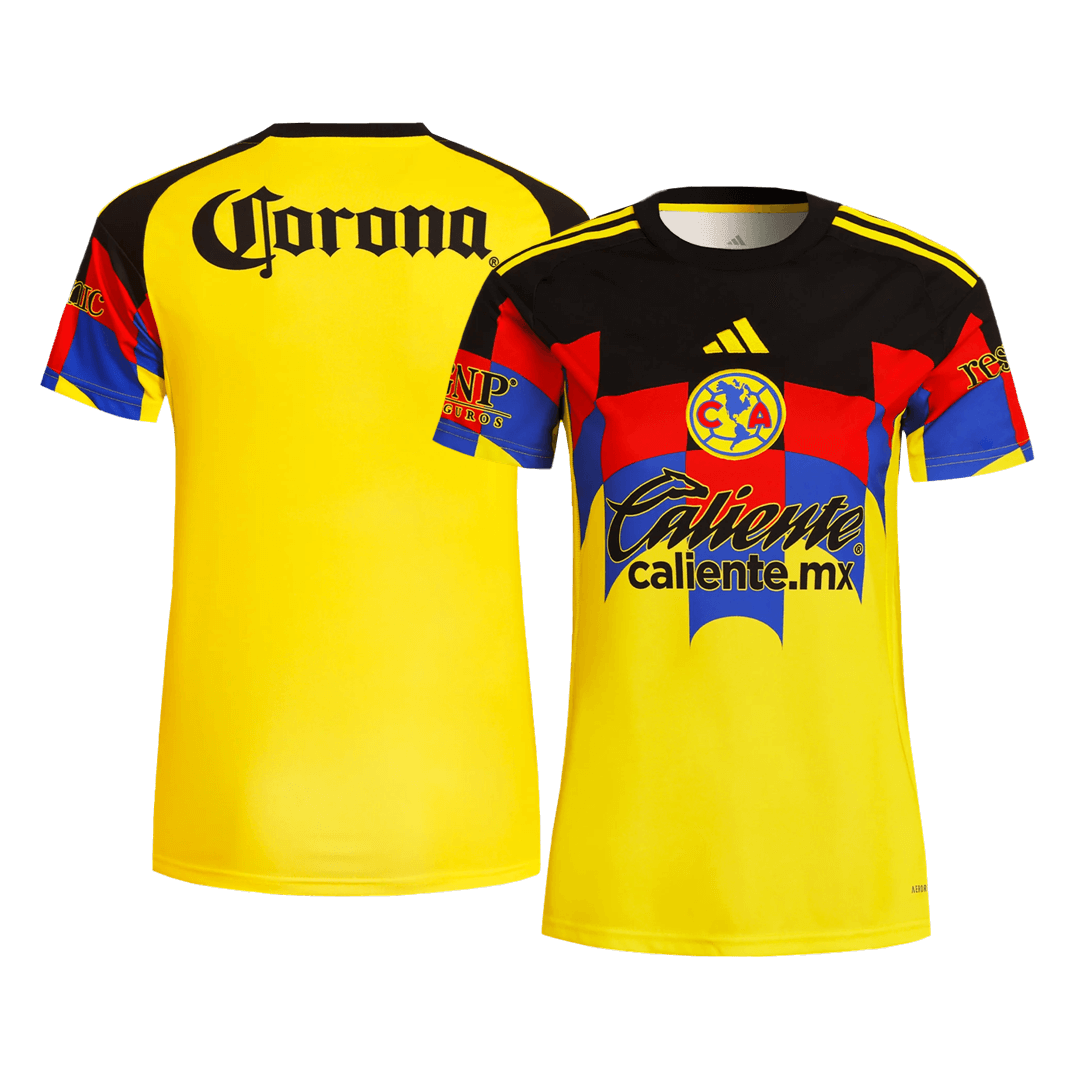 Women's Club America Home Soccer Jersey 2025/26 Yellow