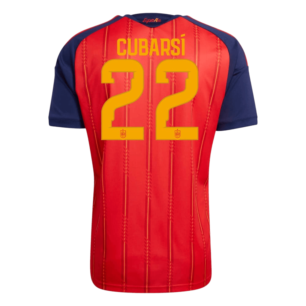 CUBARSÍ #22 Spain Champion Edition Home Soccer Jersey World Cup 2026 Red