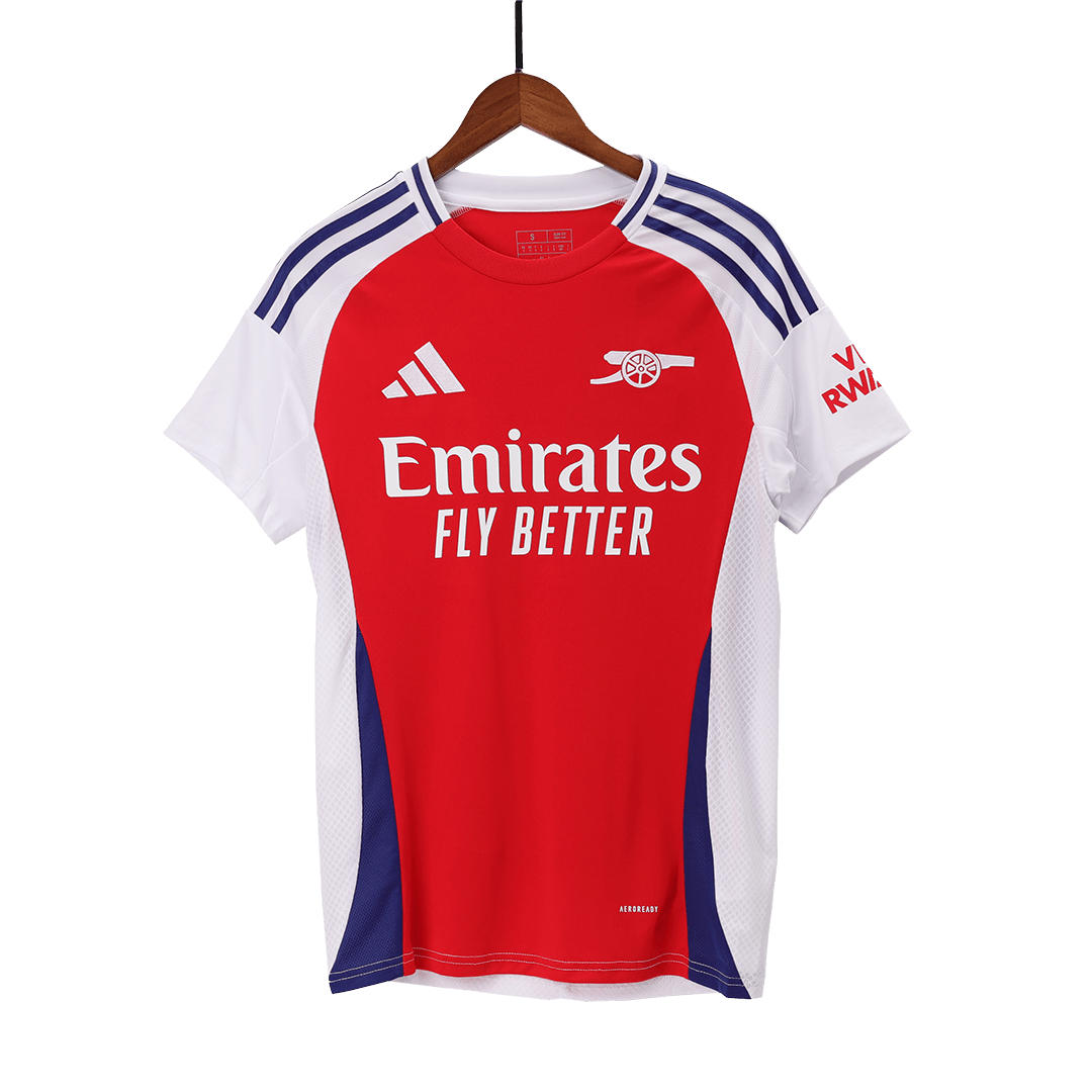 RICE #41 Arsenal Home Soccer Jersey 2024/25 Red