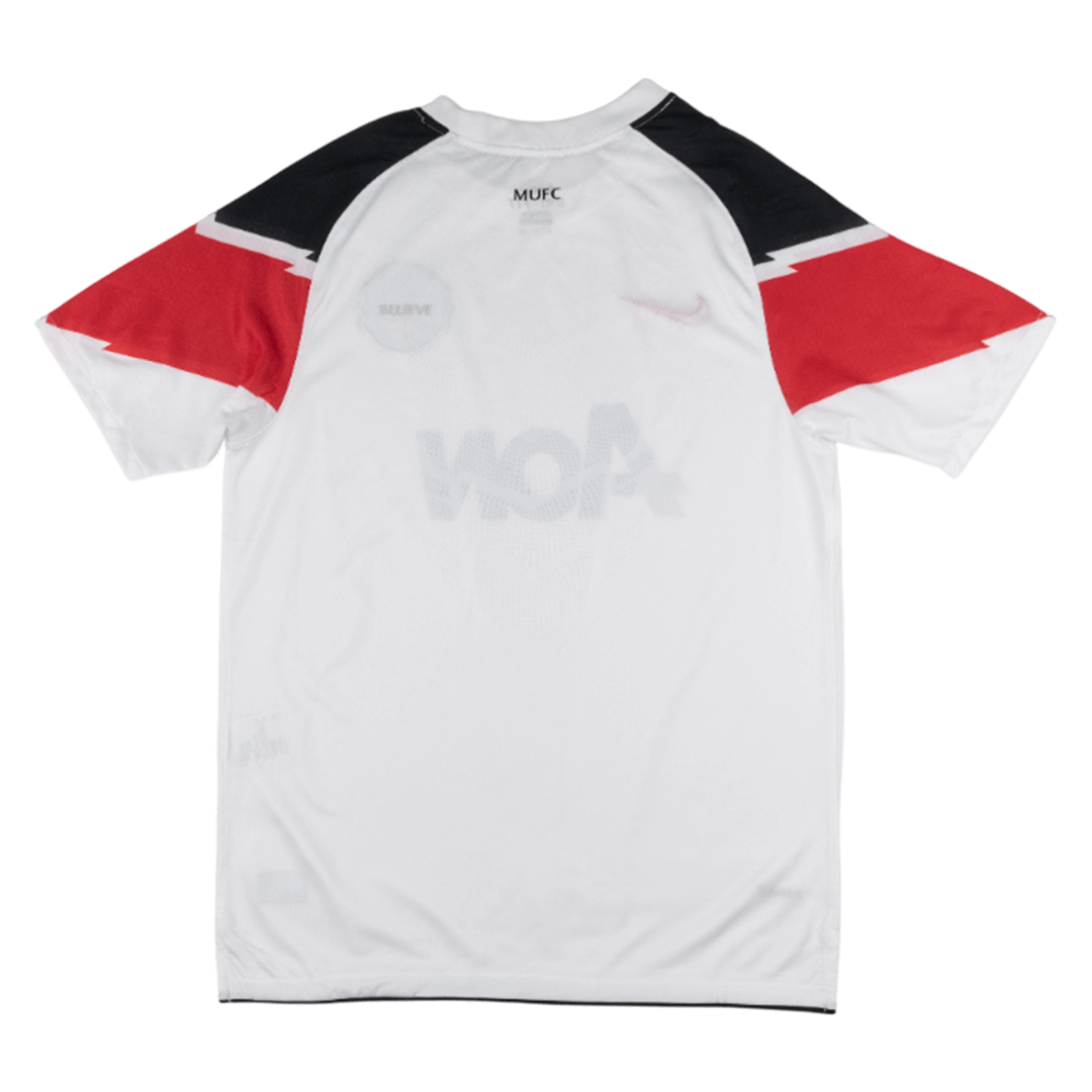 Retro 10/11 Manchester United Away Soccer Jersey White