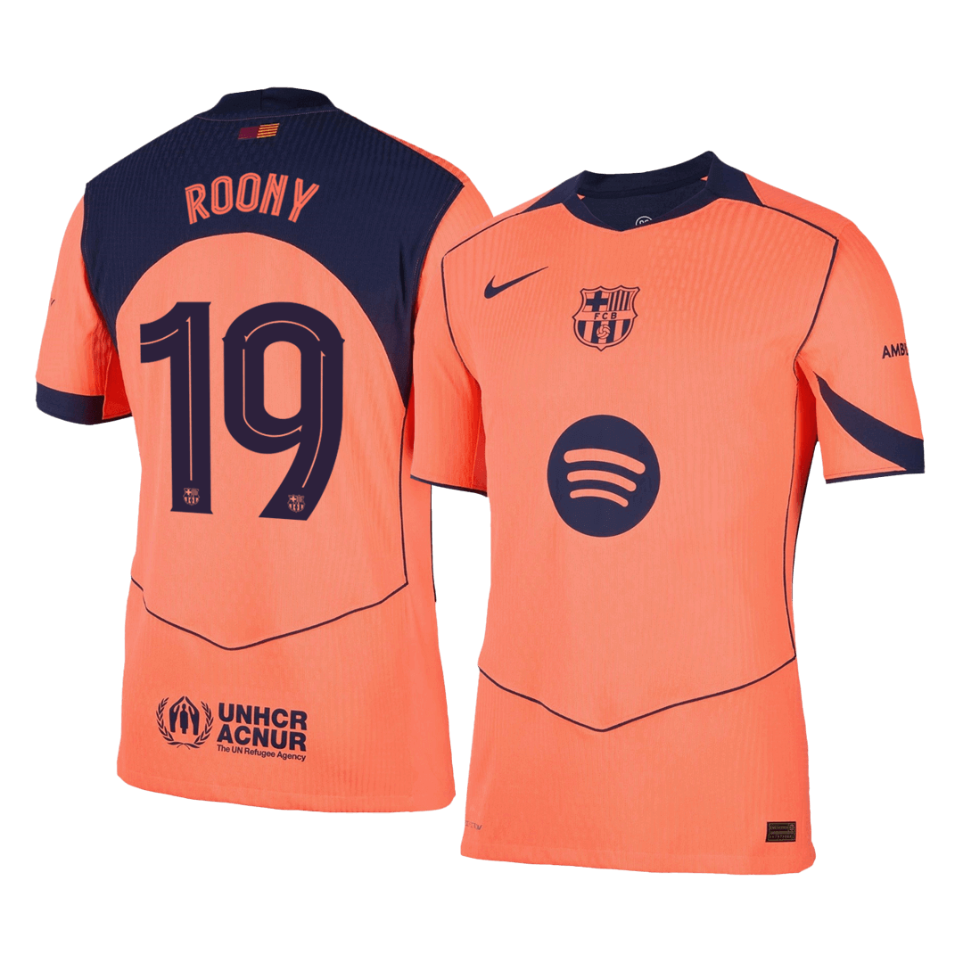 Authentic ROONY #19 Barcelona Third Away Soccer Jersey 2025/26