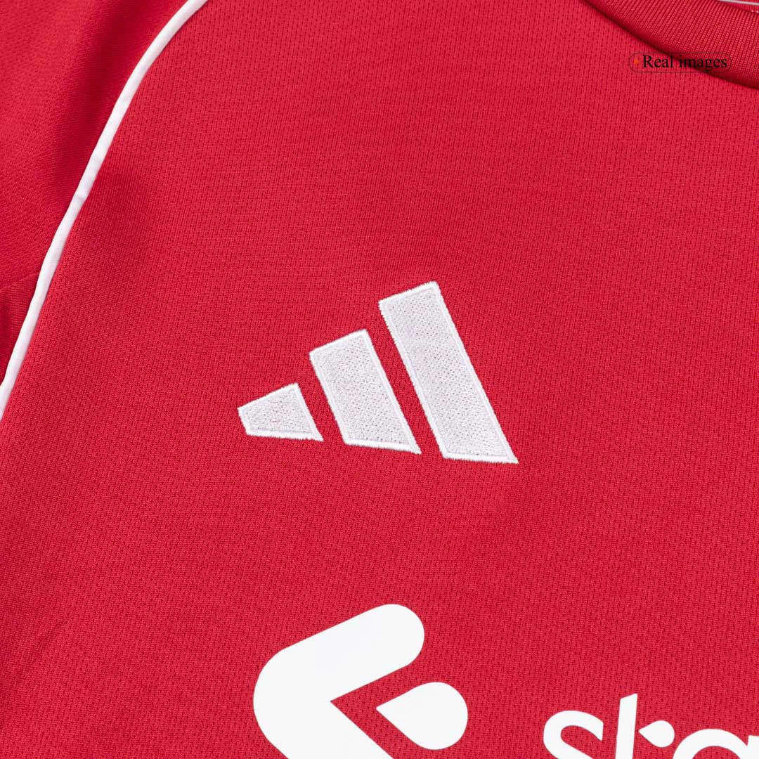 Liverpool Home Long Sleeve Soccer Jersey 25/26 Red