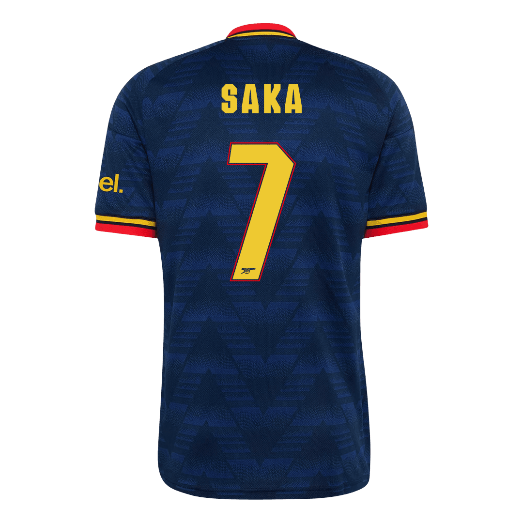 SAKA #7 Arsenal Away Soccer Jersey 2026/27 Royal Blue - UCL