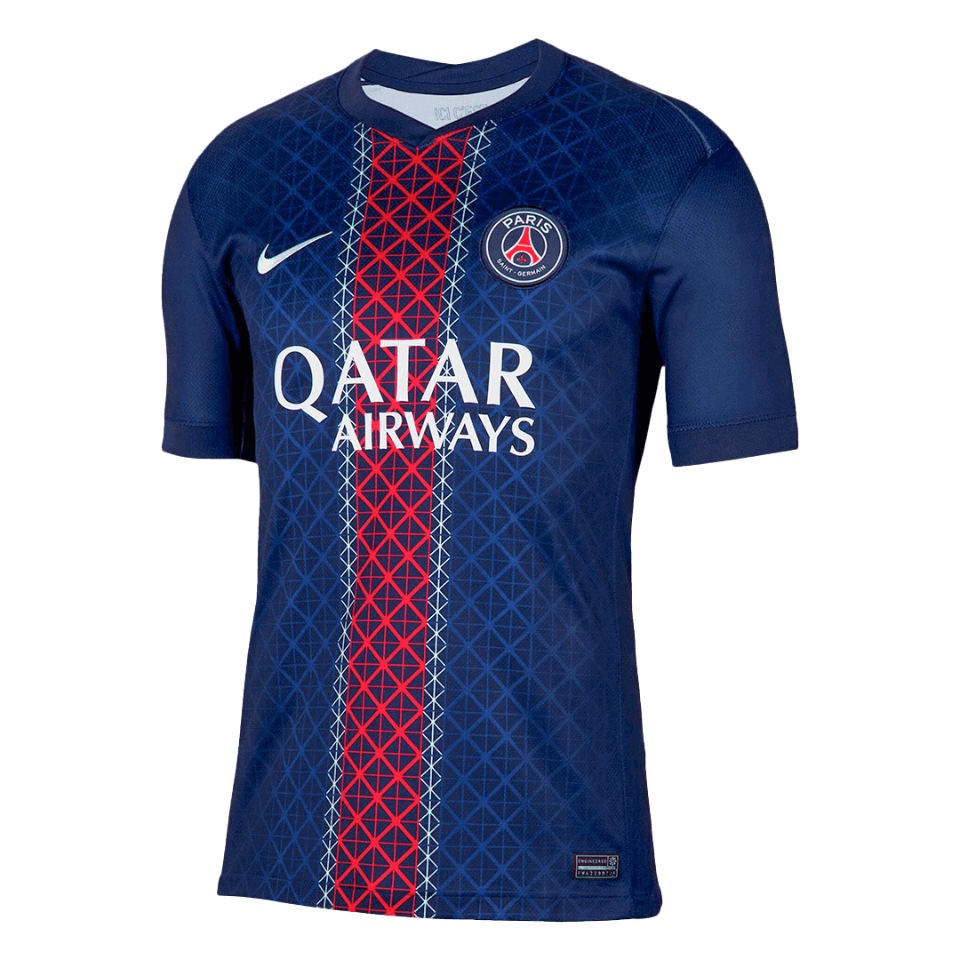 B.BARCOLA #29 PSG Home Soccer Jersey 2025/26 Navy