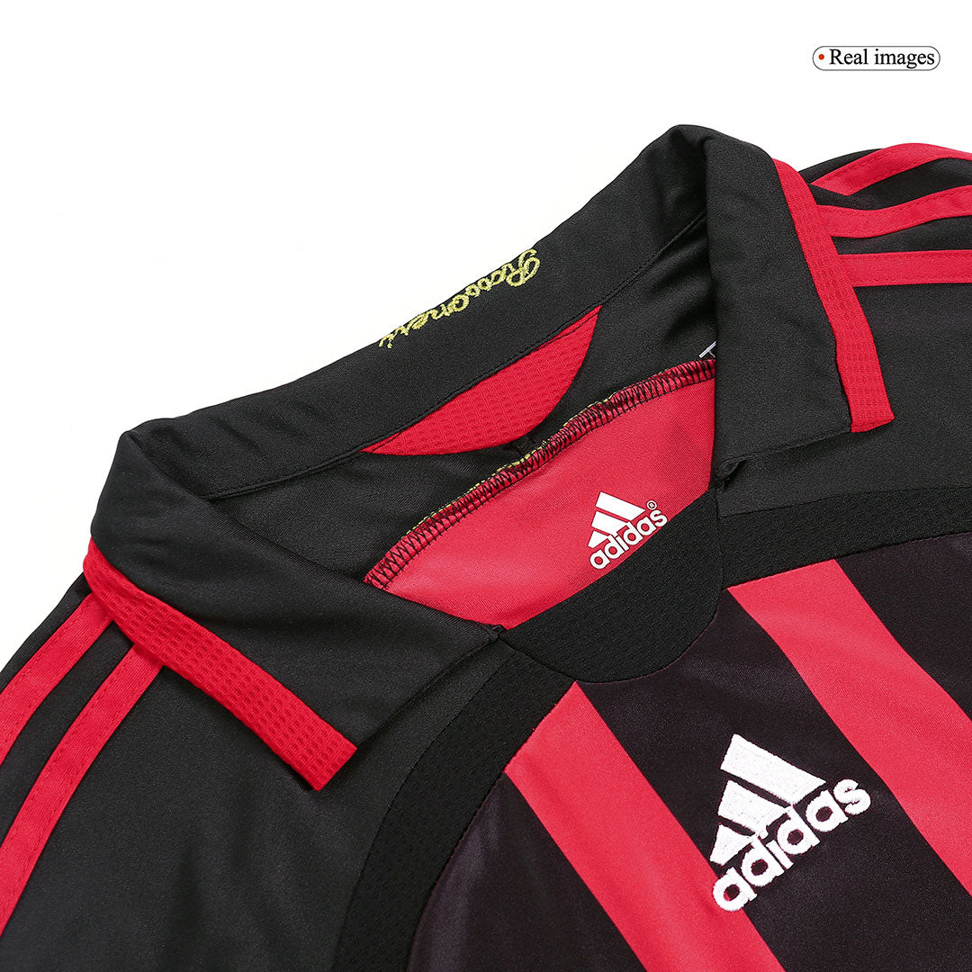 Retro 2006/07 AC Milan Home Long Sleeve Soccer Jersey