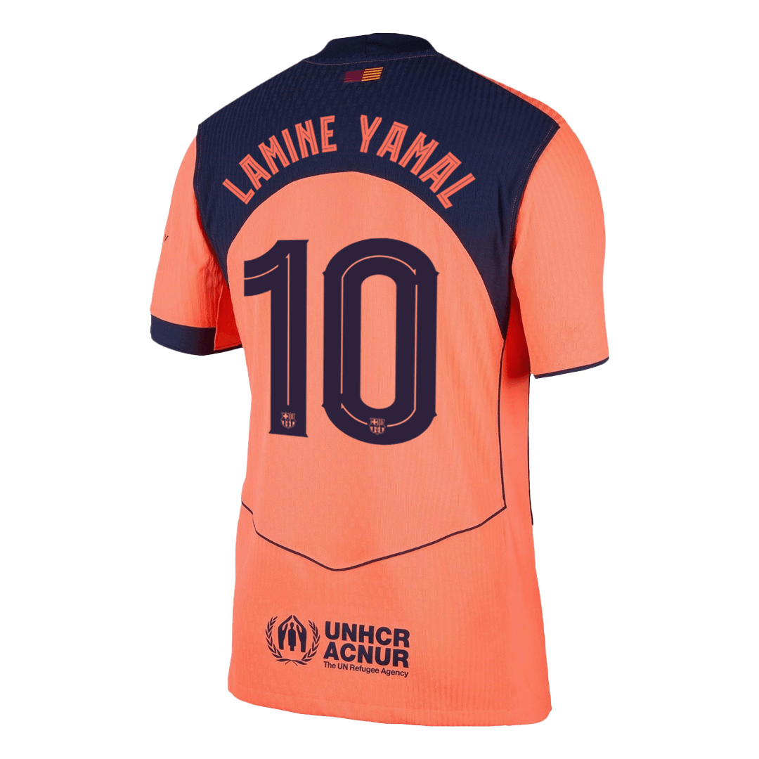 Authentic LAMINE YAMAL #10 Barcelona Third Away Soccer Jersey 2025/26