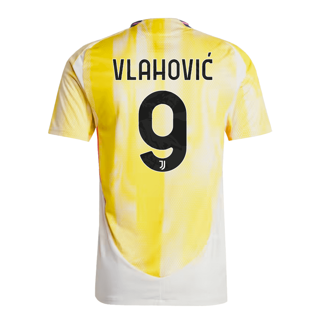 Authentic VLAHOVIĆ #9 Juventus Away Soccer Jersey 2024/25 - Save The Children Sponsor