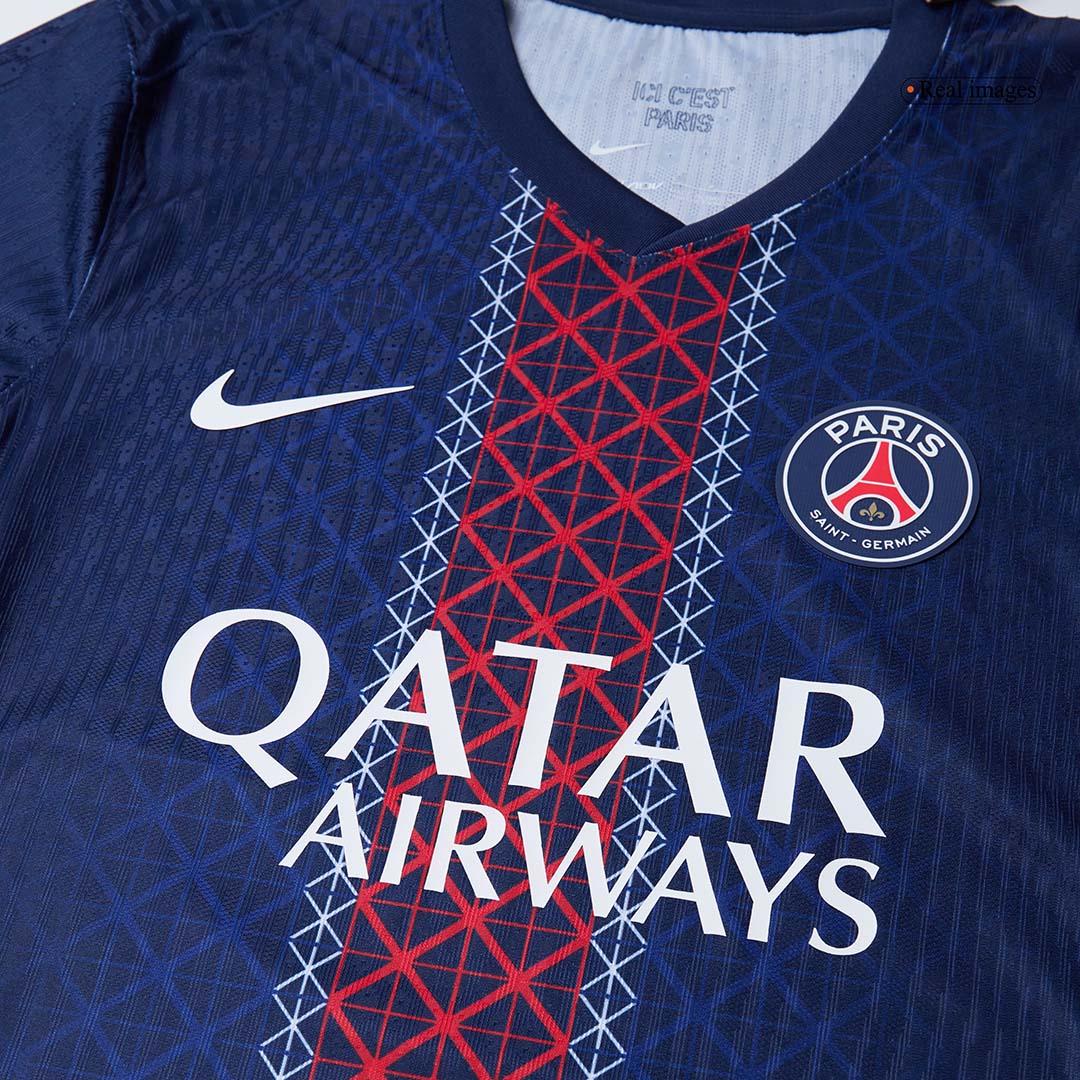 Authentic D.DOUÉ #14 PSG Home Soccer Jersey 2025/26 Navy