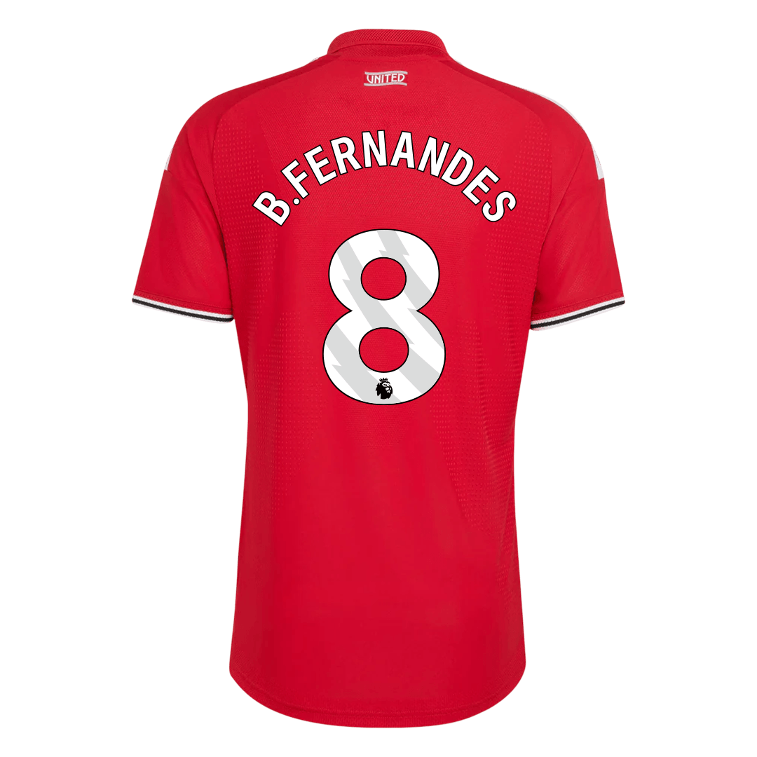 Authentic B. FERNANDES #8 Manchester United Home Soccer Jersey 2026/27