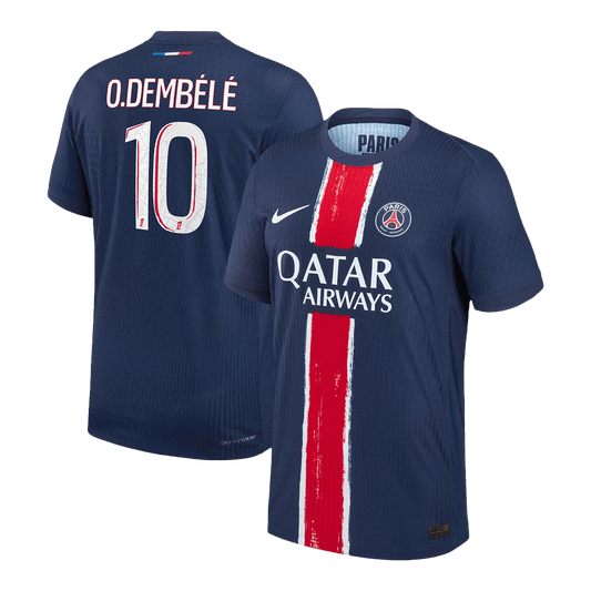 Authentic O.DEMBÉLÉ #10 PSG Home Soccer Jersey 2024/25 Navy