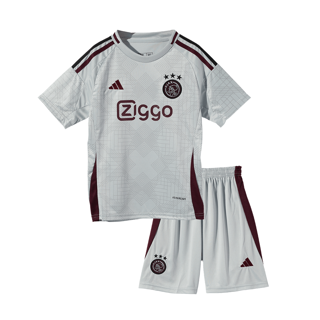Kid's Ajax Third Away Soccer Jersey Kit(Jersey+Shorts) 2024/25