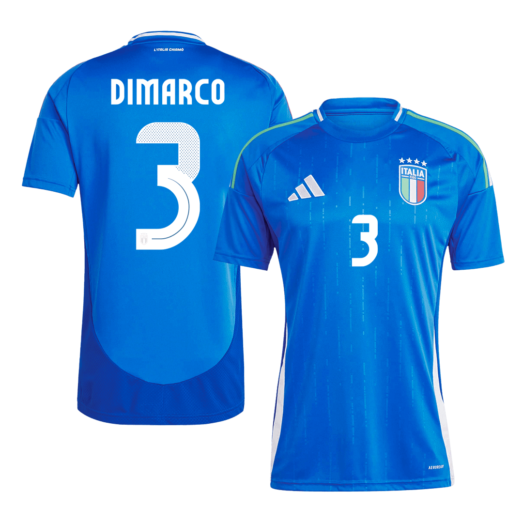 DIMARCO #3 Italy Home Soccer Jersey Euro 2024