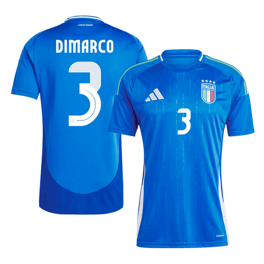 DIMARCO #3 Italy Home Soccer Jersey Euro 2024