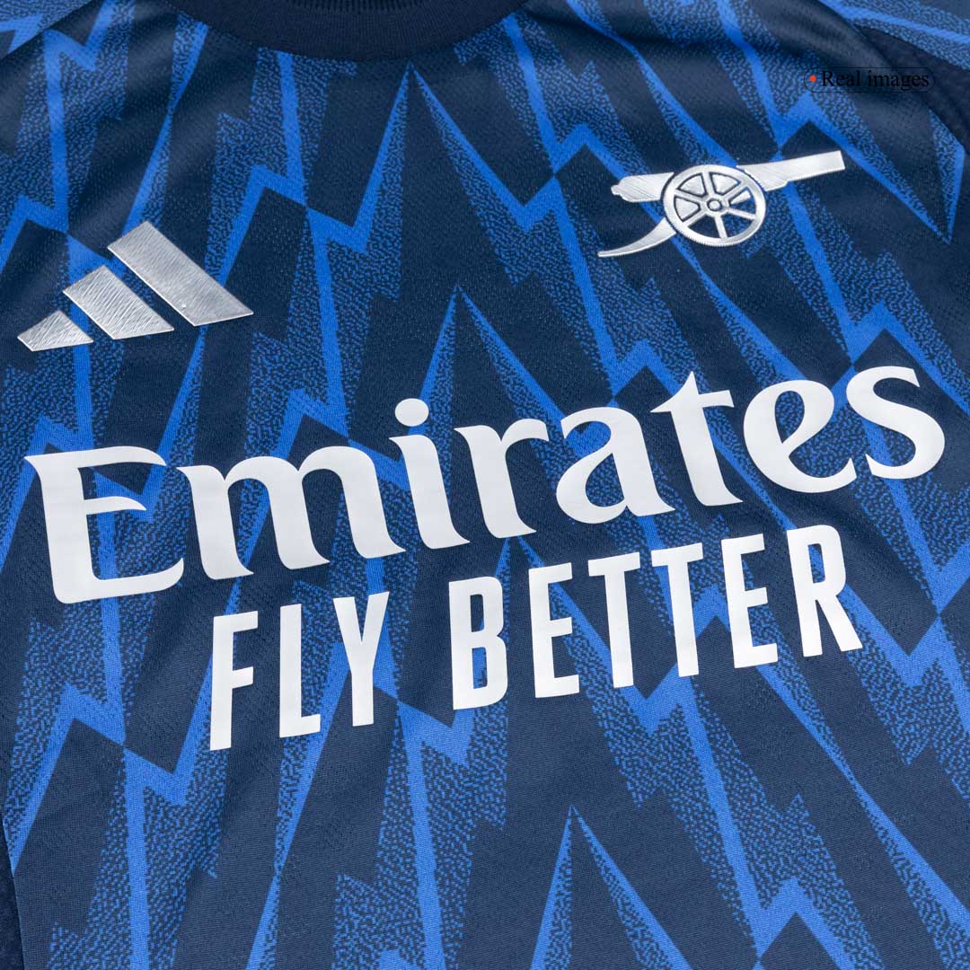Authentic SAKA #7 Arsenal Away Soccer Jersey 2025/26 Blue
