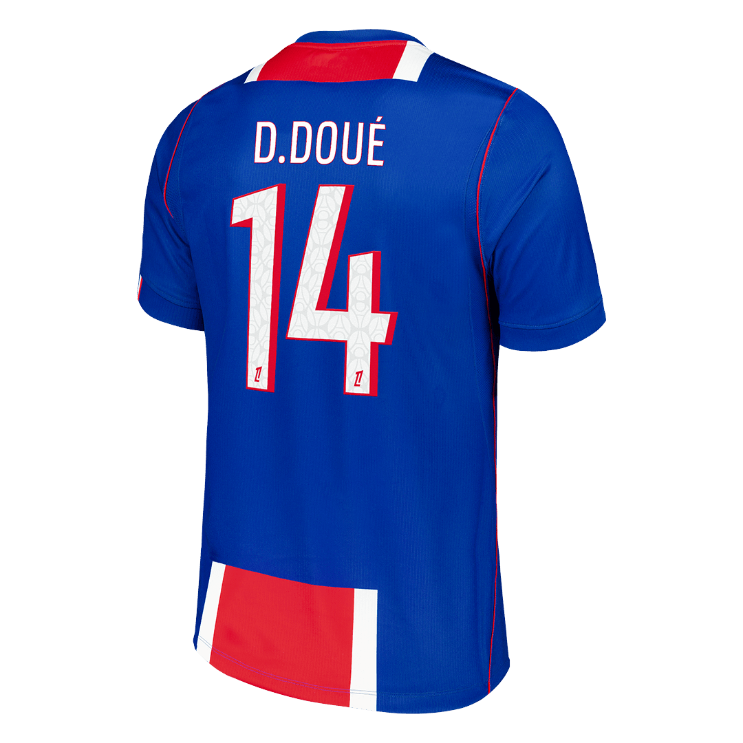 D.DOU� #14 Men Fan Version PSG Home Football Shirt 2026/27 Old Royal