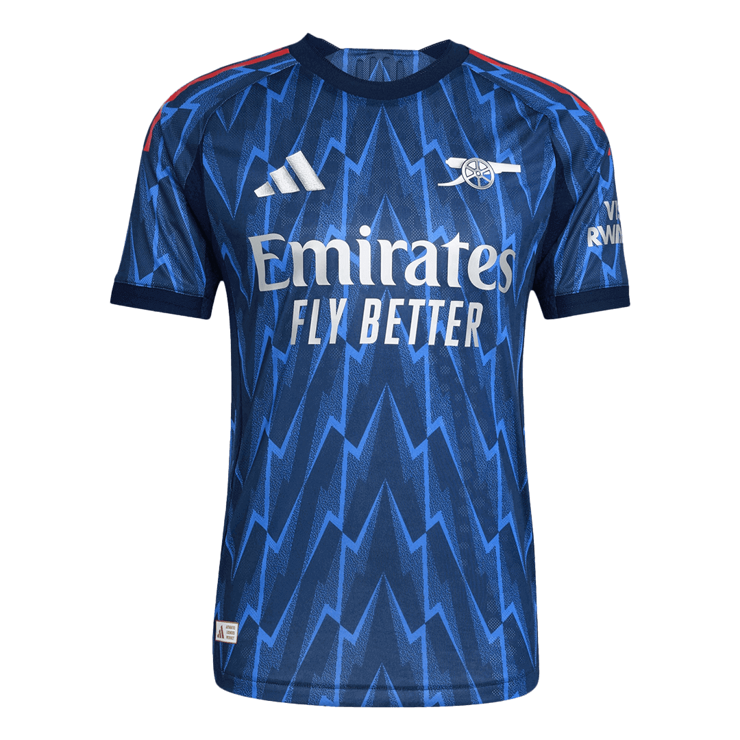 Authentic SAKA #7 Arsenal Away Soccer Jersey 2025/26 Blue