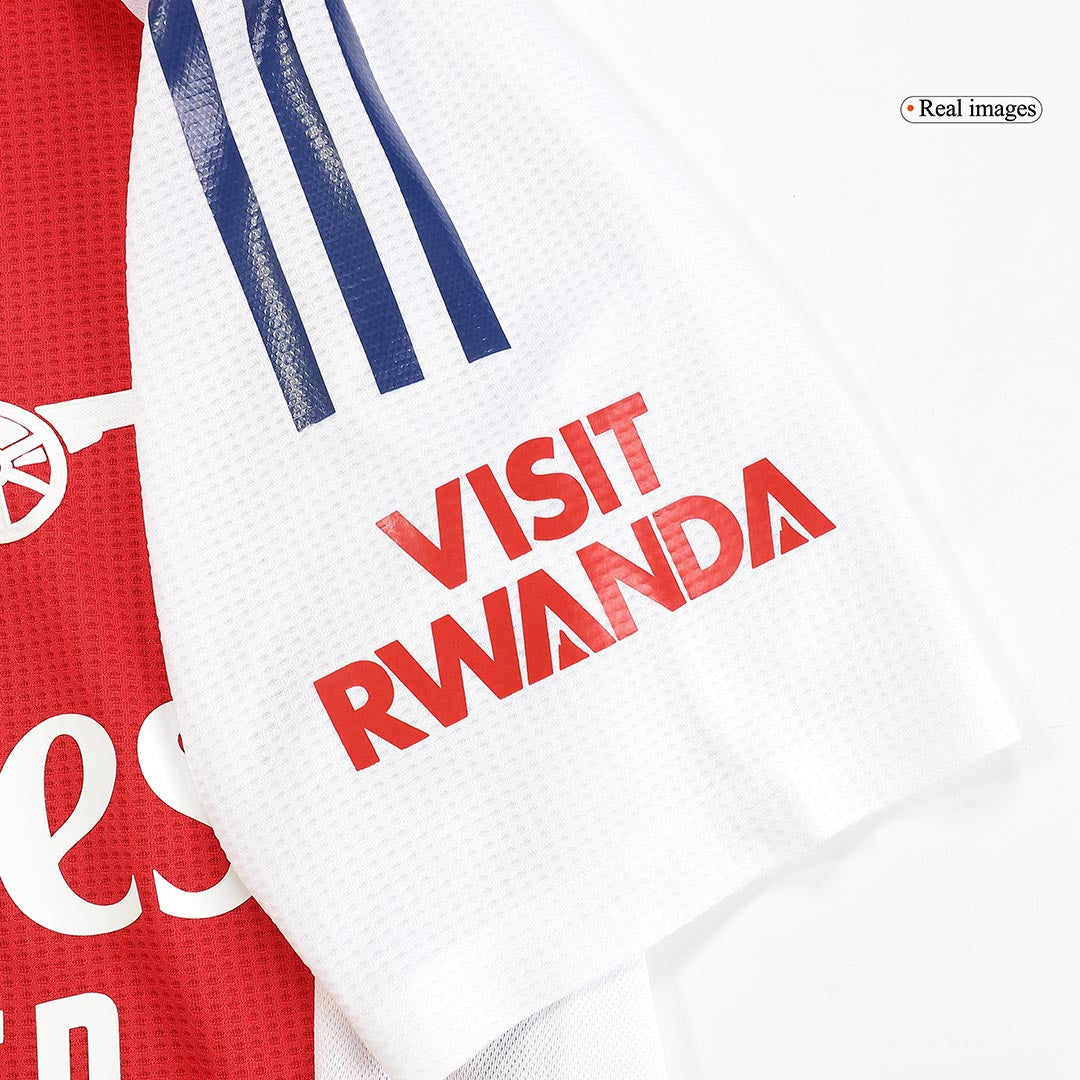 RICE #41 Authentic Arsenal Home Soccer Jersey 2024/25 Red - UCL