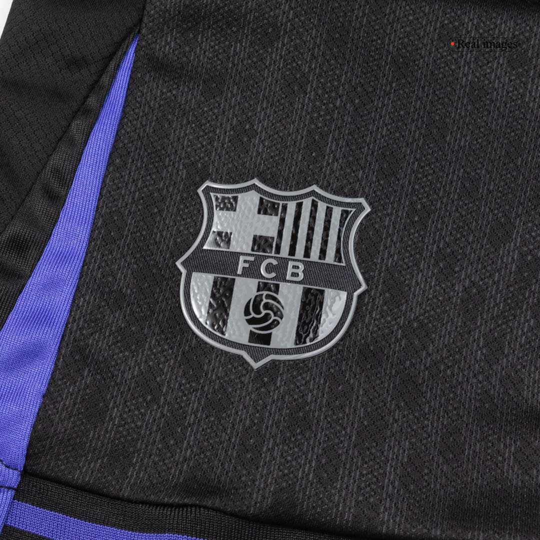 Kid's Barcelona Away Soccer Jersey Kit(Jersey+Shorts+Socks) 2025/26 Yellow&Black