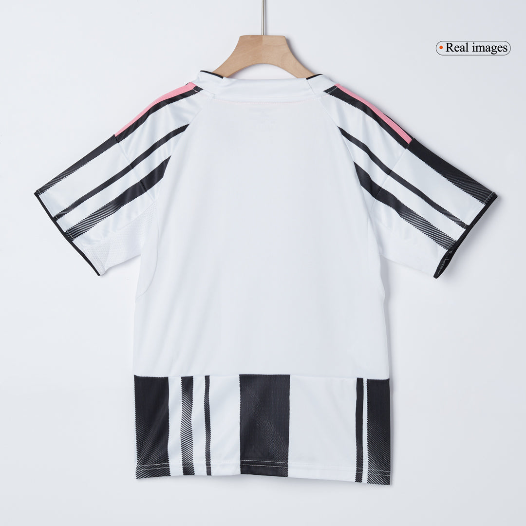 Kid's Juventus Home Soccer Jersey Kit(Jersey+Shorts+Socks) 2025/26 Black&White
